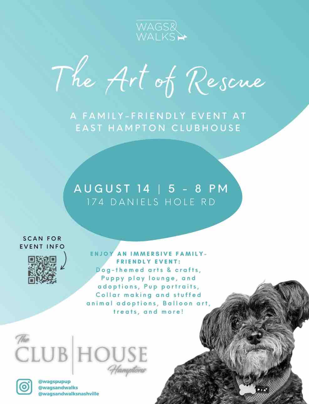 Wags and Pups: The Art of Rescue At The Clubhouse